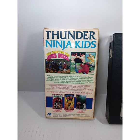Rare 1992 Thunder Ninja Kids The Hunt For The Devil Boxer VHS Magnum - Picture 4 of 6
